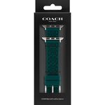 COACH Apple Watch 錶帶 38/40/41mm適用 綠色 矽膠錶帶(不含手錶), , large