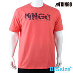 KINGO-超大尺碼-男款 圓領T恤-桔-515121, , large