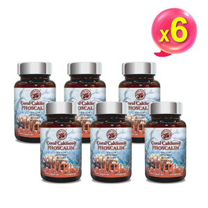 [AKSO] 珊瑚魚骨鈣(60粒x6瓶)