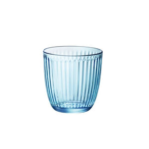 Bormioli Rocco 線條藍色水杯 290ml 金益合玻璃器皿
