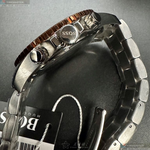 [星晴錶業]BOSS手錶,46mm,HB1513705黑色錶面黑錶殼金銀相間精鋼錶帶款, , large