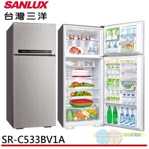 SANLUX Sanyo Taiwan 533L Grade 1 Energy Efficient Inverter Two-Door Refrigerator SR-C533BV1A