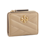 Tory Burch Kira 縫線設計暗釦拉鍊零錢袋短夾/沙漠色, , large