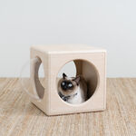 【paipaipets】 Wooden Cube - Style S, , large
