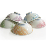 [豐名日本餐具] 4.0"飯碗禮盒組 櫻之戀五色入 / X04RB0-14-5, , large