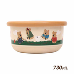 『HOUSUXI‧舒希』DINOTAENG 校園系列-不鏽鋼雙層隔熱碗730ml(A3), , large
