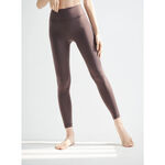 YOGA FLOW Slim Pants - 3D剪裁修身九分褲 - 咖啡灰 Bark, , large