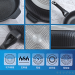 韓國石墨烯IH不沾深型平底鍋-30cm(無蓋)-2支, , large