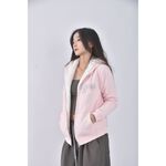 (M) tommy hilfiger棉質內刷毛連帽粉色外套二手衣, , large