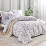 【Betrise】Muchen Xinyu | Environmentally friendly printing and dyeing anti-mite and antibacterial 100% combed cotton dual-purpose quilt and bed sheet set - double, , large