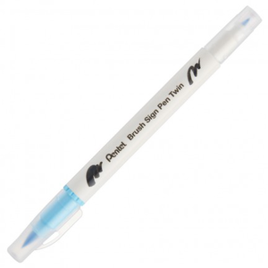 【 Pentel 飛龍 】雙頭柔繪筆 10支/盒 SESW30C   -  T122 黃