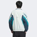 Adidas Word WOV JKT 男女 立領 外套 風衣 運動 訓練 休閒 慢跑 寬鬆 白 藍綠 [IS5148], , large