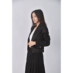 (S) 【德馨私服】gat lady質感棉質黑色外套二手衣, , large
