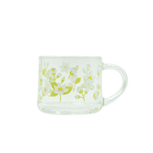KIYODO花朵玻璃馬克杯350ml-薔薇