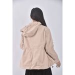 (M) earth music ecology質感棉質風衣杏色外套二手衣, , large
