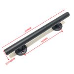 把手 門把手 烤漆黑 W1-657 不鏽鋼把手 材質ST304 長度250mm 孔距160mm 高度50mm 附螺絲, , large