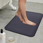 【怪獸】B+ 20秒進階瞬吸 軟式珪藻土吸水地墊 蘊石系列 (60x40cm) -蘊石灰, , large