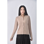 (M) uniqlo排扣棕色長袖上衣二手衣, , large