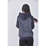 (M) roots毛巾布拼接連帽藍色長袖上衣二手衣, , large