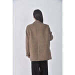 (M) mmm格紋棕色外套二手衣, , large