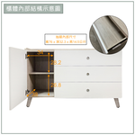 【唯熙傢俱】溫妮淺灰雙色4尺抽屜櫃, , large