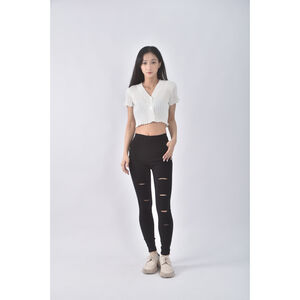 (S) 質感黑色長褲二手衣,  (S) 質感黑色長褲二手衣