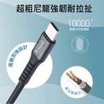 E-BOOKS XA41 Aluminum USB-A to C 60W Charging Cable-3M PD Fast Charging Supports 3A high current, , large