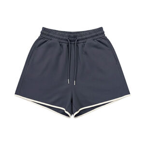 雲感輕棉短褲-灰藍M~XL