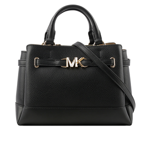 Michael Kors MKReed 金色標誌皮帶釦設計小款二用包/黑色
