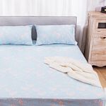 【格藍傢飾】台灣製醫護級石墨烯奈米紗寢具-靜聽花語 石墨烯床包, , large