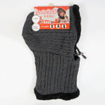 0360樂企鵝刷毛保暖圍脖帽套-混色, , large