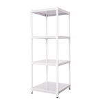 【Y HOUSE】45x45x120cm perforated plate four-layer shelf perforated plate shelf iron rack - paint white, , large