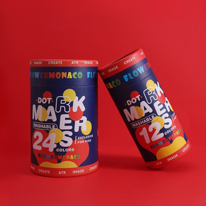 英國Flowermonaco 可水洗圓頭彩色筆24色