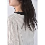 (XL) yansoo條紋白色短袖上衣二手衣, , large