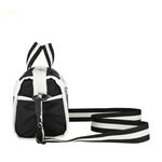 Lesportsac MINI DUFFEL CROSSBODY 迷你筒狀肩背包 -滾邊夜幕黑, , large