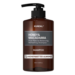 [巨林生化科技]【KUNDAL昆黛爾】HONEY&MACADAMIA Pure Natural Balancing Refreshing Shampoo 500ml(HONEY&BITTER ALMOND)