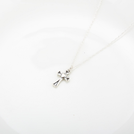 【Angel & Me】Love Heart Cross 925 sterling silver necklace Christmas gift, , large