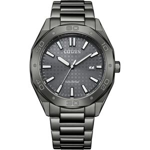 CITIZEN 星辰 光動能八角形格紋面手錶 BM7637-81H