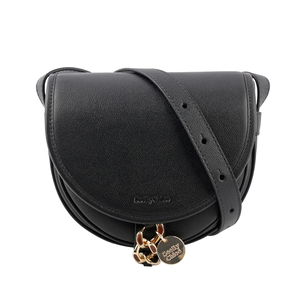 SEE BY CHLOE MARA BAG 牛皮小款斜背馬鞍包/黑色