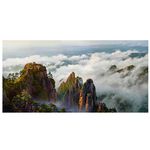 【御畫房】黃山雲海 國家一級畫師手繪油畫60×120cm(VF-137), , large