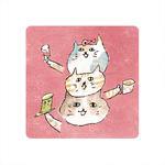 【怪獸】軟式珪藻土吸水杯墊 A Cup of Life---Ducky Shen (10x10cm) -Tea time meoow, , large
