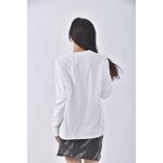 (M) converse質感棉質純棉白色長袖上衣二手衣, , large