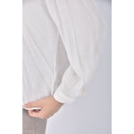 (M) net質感白色長袖上衣二手衣, , large