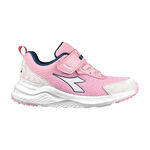 DIADORA迪亞多那 輕量兒童慢跑鞋 童運動鞋 童鞋 時尚 寬楦 透氣 康特杯 足弓支撐 健康鞋墊 耐磨 防滑 黑 粉, , large