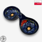 【SOLO歐洲家居】波蘭製 Cerraf 波蘭陶 14cm 分隔碗/醬料小碗 赤藍芳華系列, , large