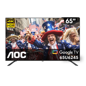 【AOC】65型 4K Google TV 智慧聯網液晶螢幕顯示器(65U6245)-含基本安裝