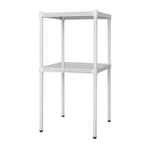 【Y HOUSE】45x45x75cm perforated board two-layer shelf perforated board shelf iron rack - paint white