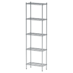 【Y HOUSE】60x30x210cm Lightweight Five-layer Iron Rack Iron Rack Shelf-Electroplating, , large