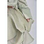 (S) 【德馨私服】質感緞面綠色洋裝二手衣, , large