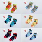 [Kaimei Cotton Industry] 10 pairs set, random and excellent, MIT made in Taiwan, pure cotton anti-slip children's socks (toddler version 1-3 years old) - running motorcycle 9-13cm, , large